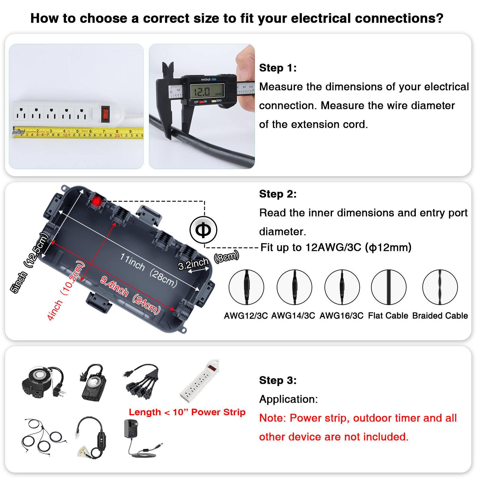 Weatherproof Extension Cord Co - Outdoor Use Power Strip review and price