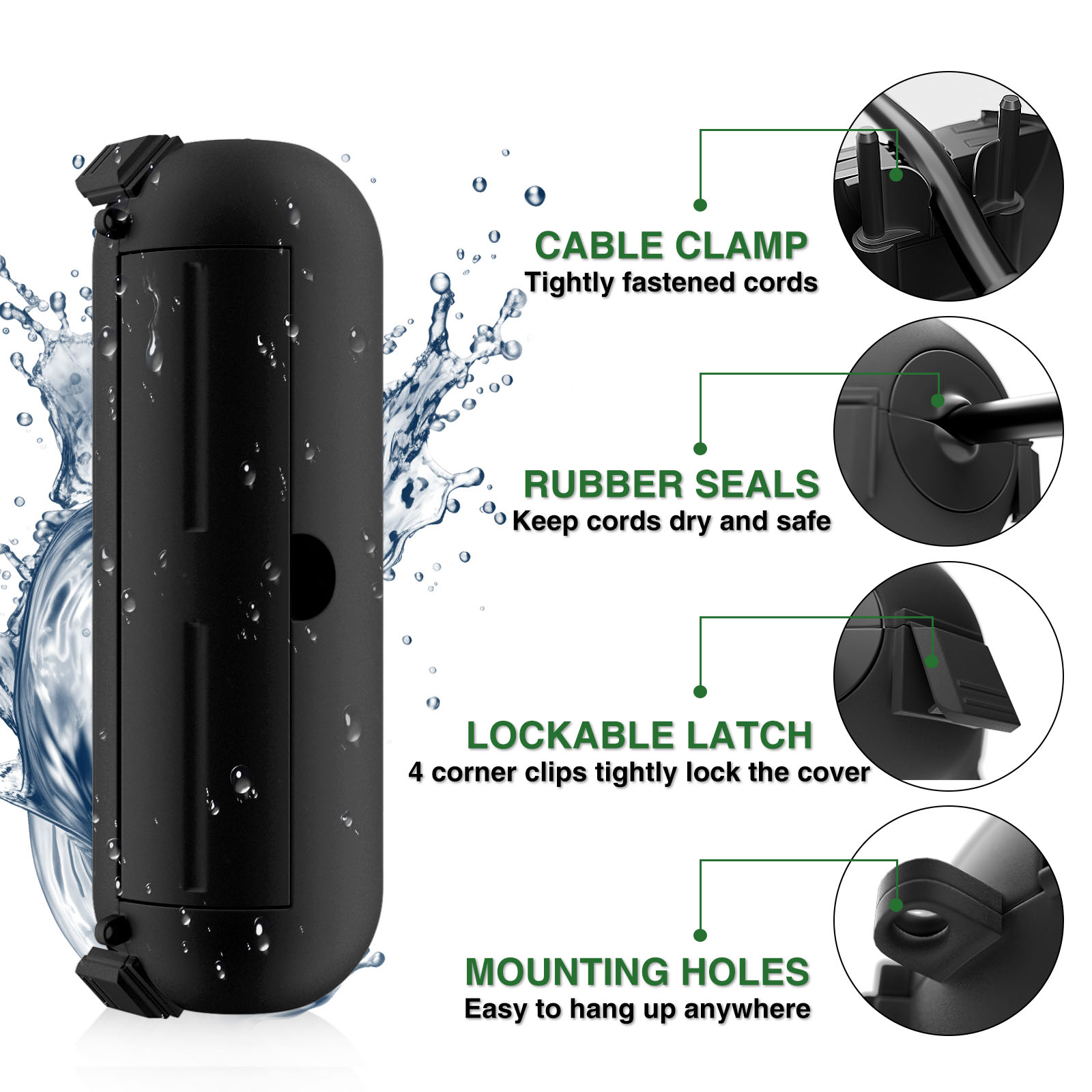 Small IP44 Waterproof Outdoor  - Outdoor Use Power Strip review and price